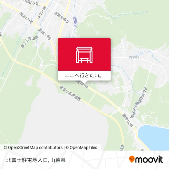 北富士駐屯地入口地図