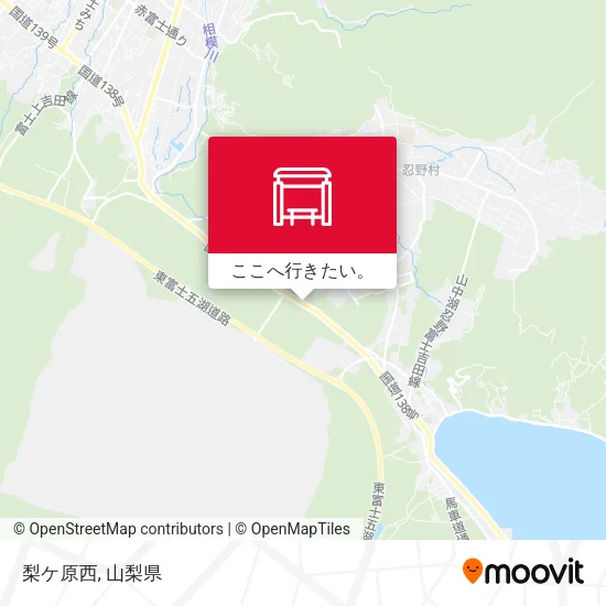 梨ケ原西地図
