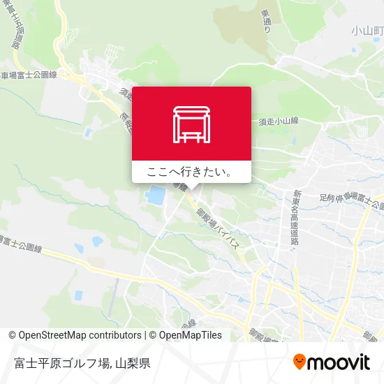 富士平原ゴルフ場地図