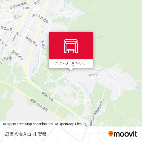忍野八海入口地図