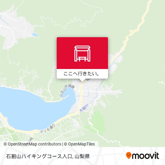 石割山ハイキングコース入口地図