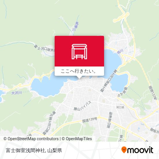 富士御室浅間神社地図