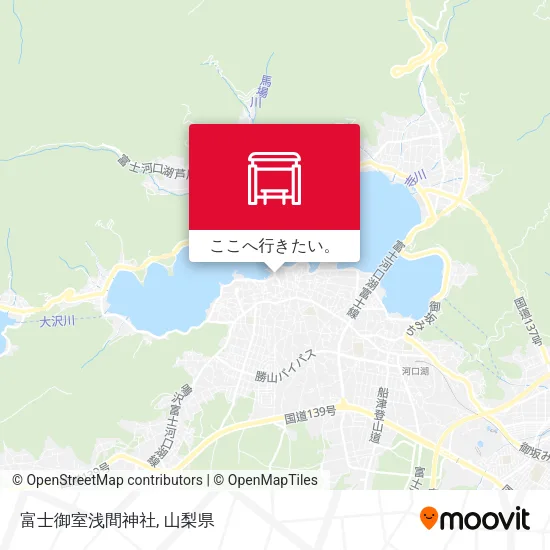 富士御室浅間神社地図