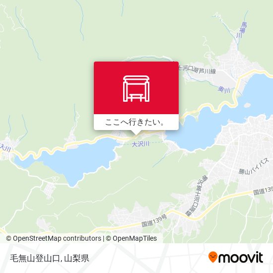 毛無山登山口地図