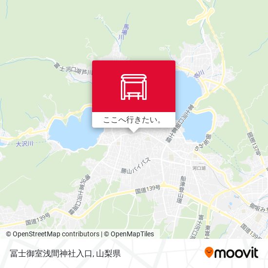 冨士御室浅間神社入口地図