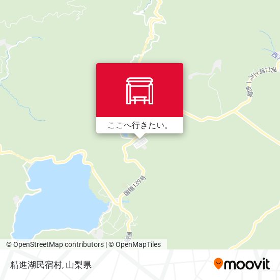 精進湖民宿村地図