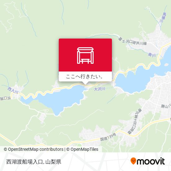 西湖渡船場入口地図