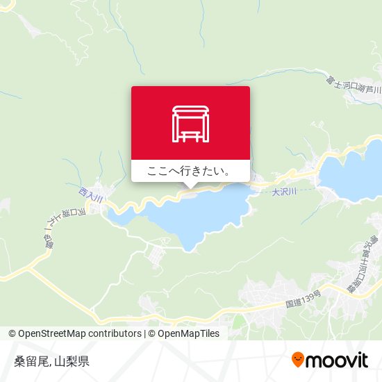 桑留尾地図