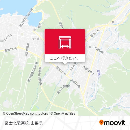 富士北陵高校地図