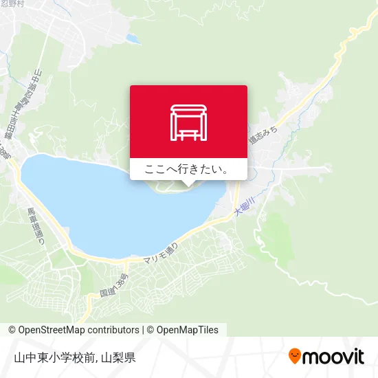 山中東小学校前地図