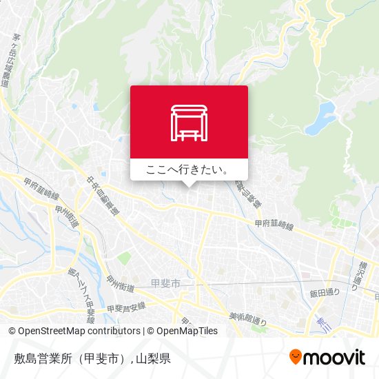 敷島営業所（甲斐市）地図