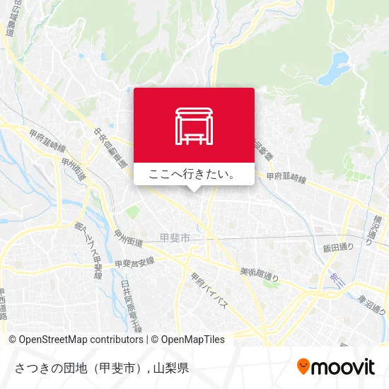 さつきの団地（甲斐市）地図