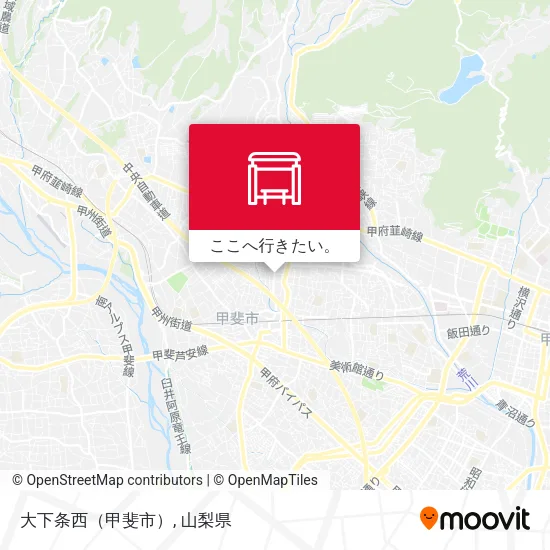 大下条西（甲斐市）地図