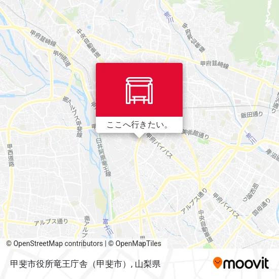 甲斐市役所竜王庁舎（甲斐市）地図