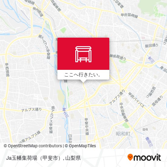 Ja玉幡集荷場（甲斐市）地図