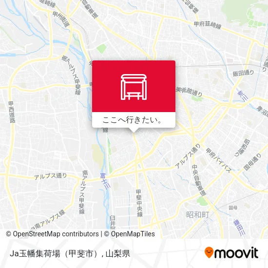 Ja玉幡集荷場（甲斐市）地図
