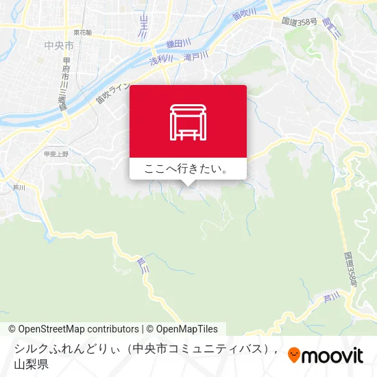 シルクふれんどりぃ（中央市コミュニティバス）地図