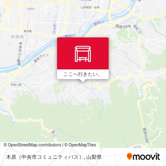 木原（中央市コミュニティバス）地図