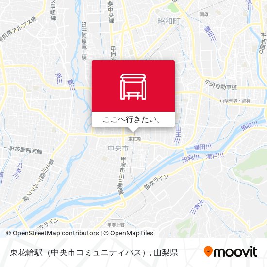 東花輪駅（中央市コミュニティバス）地図