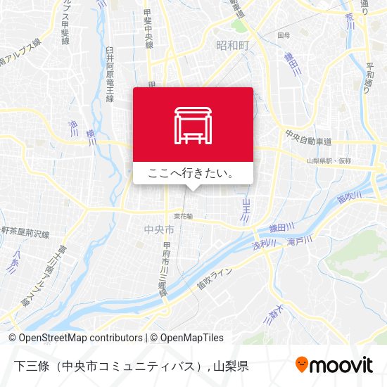 下三條（中央市コミュニティバス）地図