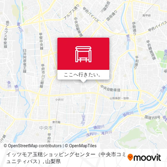 イッツモア玉穂ショッピングセンター（中央市コミュニティバス）地図