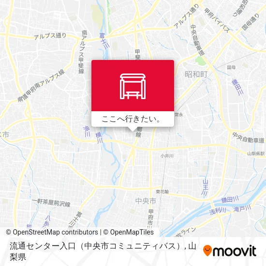 流通センター入口（中央市コミュニティバス）地図