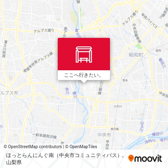ほっとらんにんぐ南（中央市コミュニティバス）地図