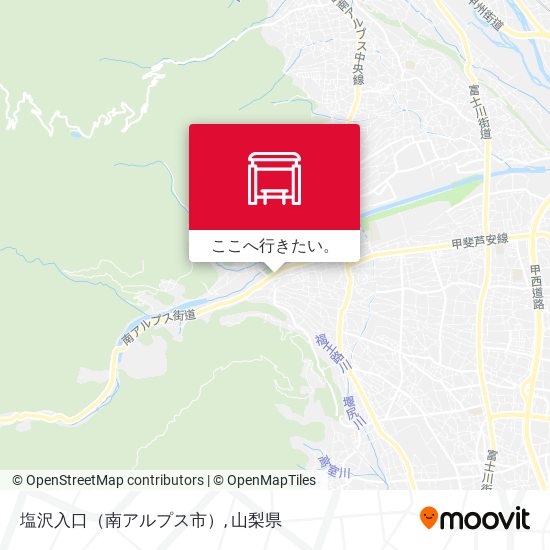 塩沢入口（南アルプス市）地図