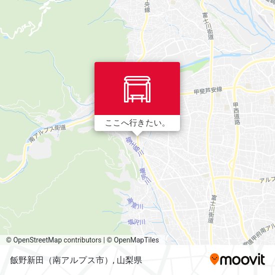 飯野新田（南アルプス市）地図