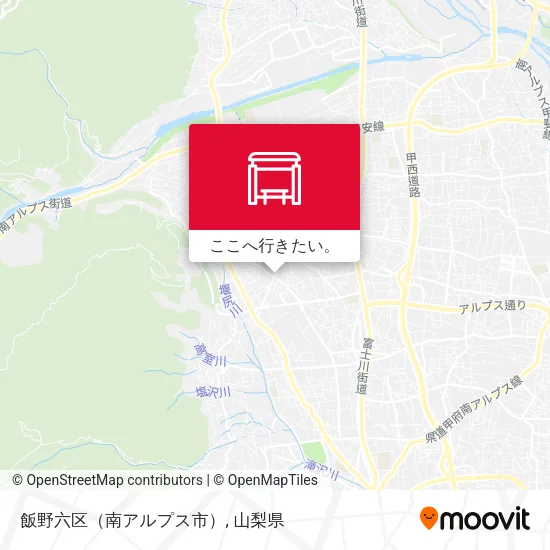 飯野六区（南アルプス市）地図