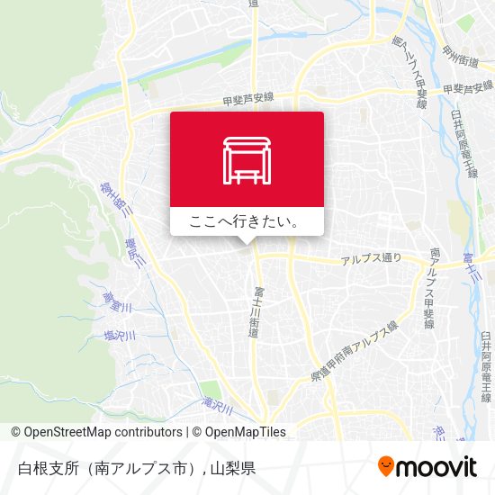 白根支所（南アルプス市）地図
