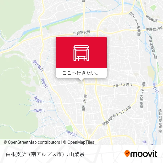 白根支所（南アルプス市）地図