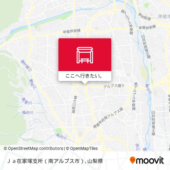 Ｊａ在家塚支所（南アルプス市）地図