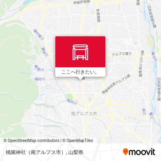 桃園神社（南アルプス市）地図