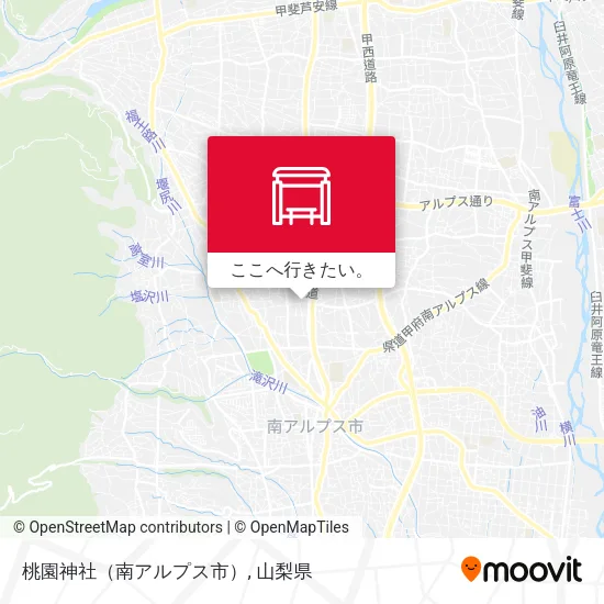 桃園神社（南アルプス市）地図