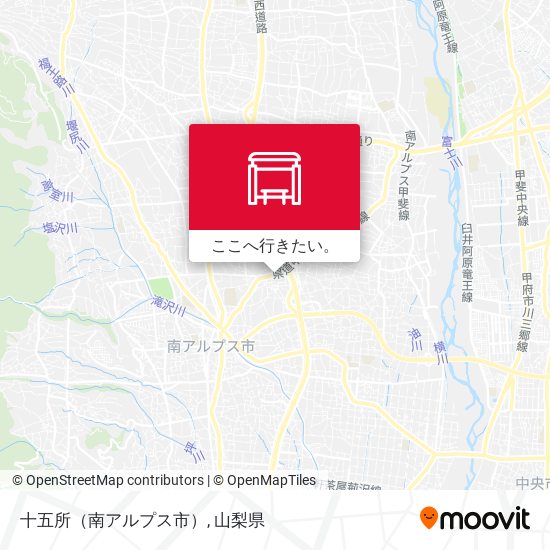 十五所（南アルプス市）地図