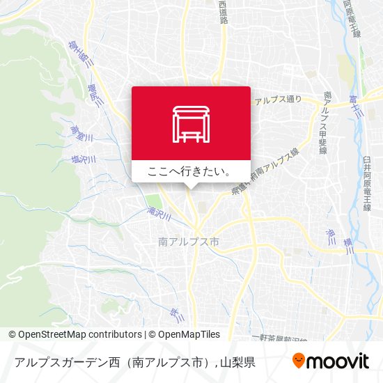 アルプスガーデン西（南アルプス市）地図