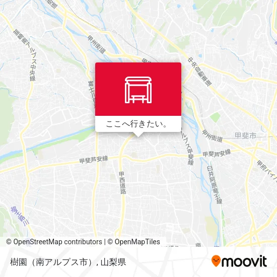 樹園（南アルプス市）地図