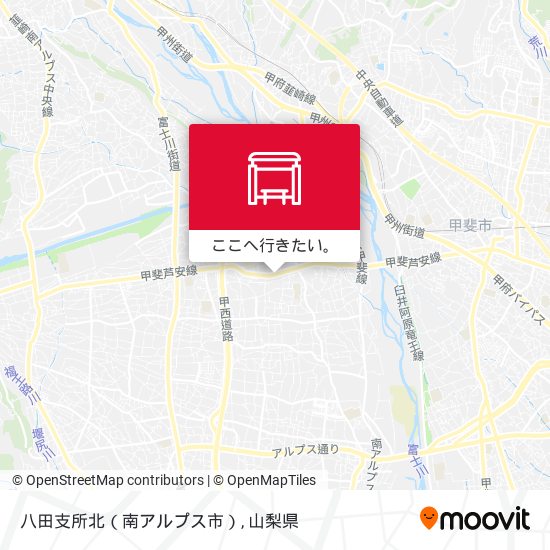 八田支所北（南アルプス市）地図