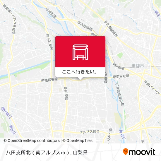 八田支所北（南アルプス市）地図