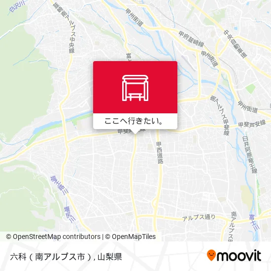 六科（南アルプス市）地図