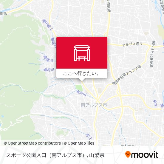 スポーツ公園入口（南アルプス市）地図