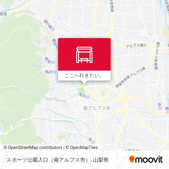 スポーツ公園入口（南アルプス市）地図