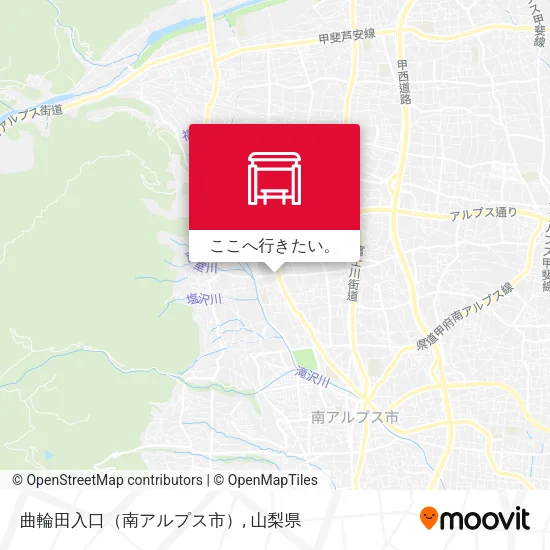 曲輪田入口（南アルプス市）地図