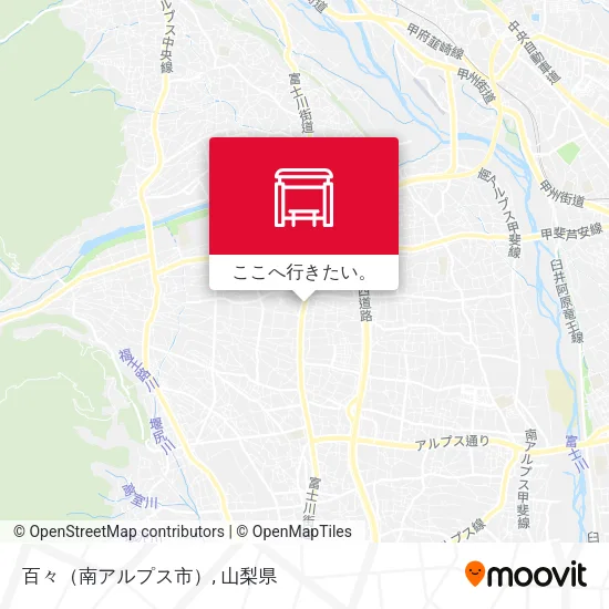 百々（南アルプス市）地図
