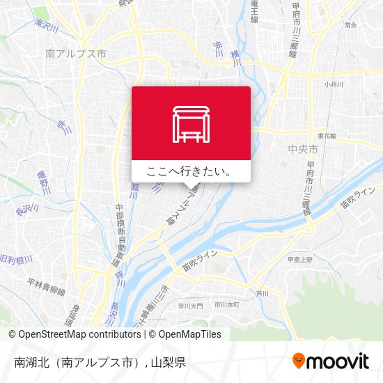 南湖北（南アルプス市）地図