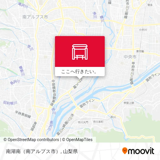 南湖南（南アルプス市）地図