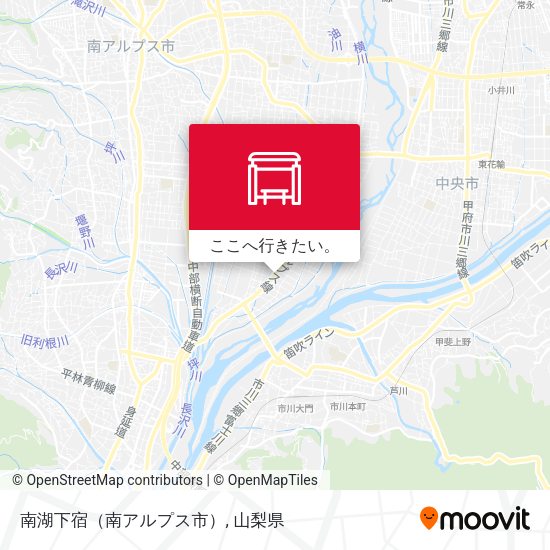 南湖下宿（南アルプス市）地図