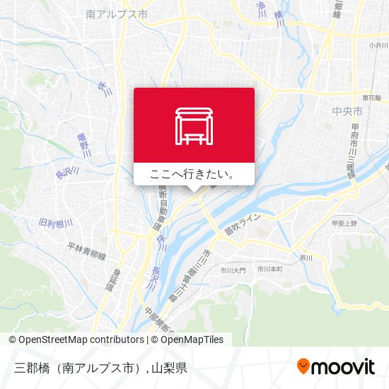 三郡橋（南アルプス市）地図