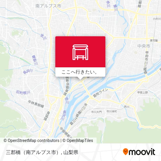 三郡橋（南アルプス市）地図